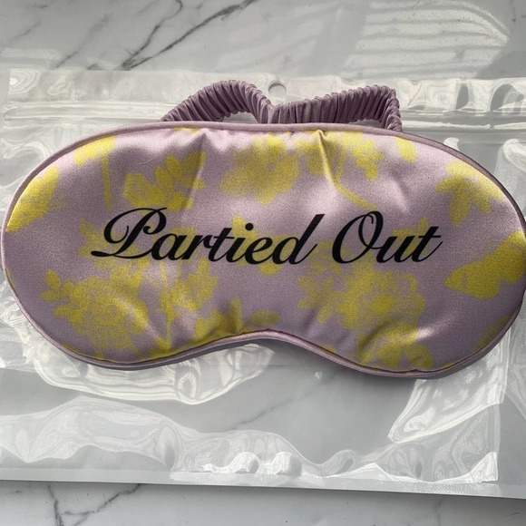 Partied Out Sleep‎ Mask Lavender Fizz Satin Eye Mask - Picture 2 of 4